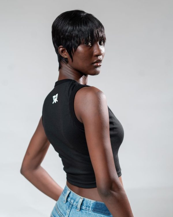 Cropped Tank Top Black
