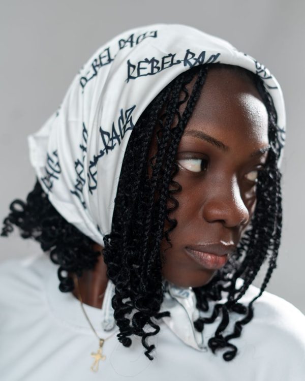 White Scarf Text